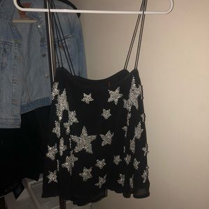 Topshop Kate Moss Sequin Star Top
